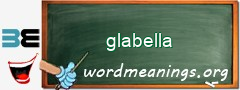 WordMeaning blackboard for glabella